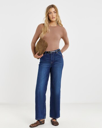 Latte Long Sleeve Soft Rib Top