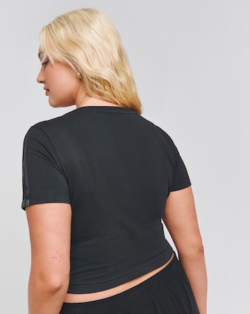 adidas 3 Stripes Crop Baby T-Shirt