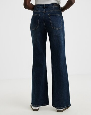 Dark Blue Authentic Wide Leg Jeans