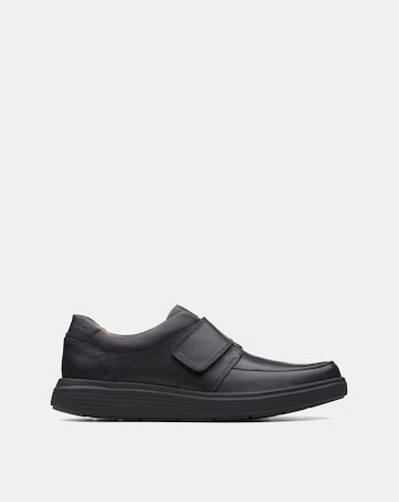 Clarks Un Abode Strap Wide Fit Shoes - Black