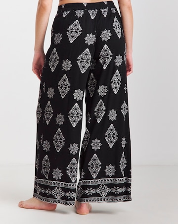 Joe Browns Print Beach Trousers Black Multi