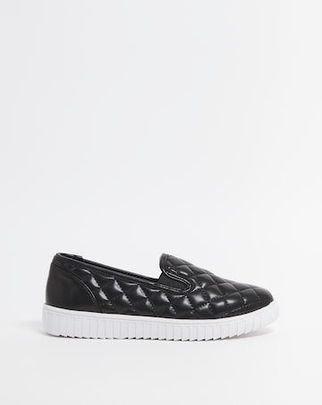 Cushion Walk Twin Gusset Quilted Trainer E Fit
