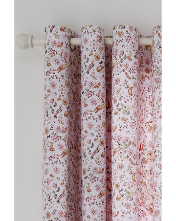 Catherine Lansfield Enchanted Butterfly Eyelet Curtains Two Panels