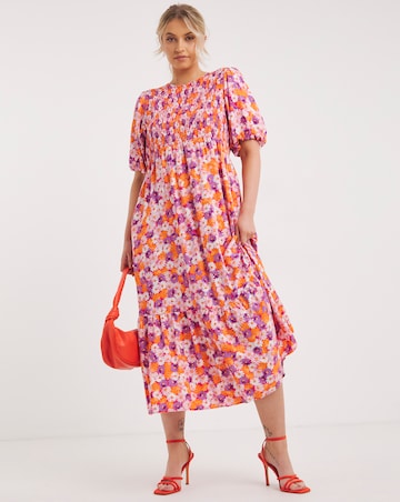 Nobody's Child Kelsie Daisy Print Midi Dress