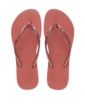 Havaianas Slim Glitter II Toe Post Flip Flop Sandals