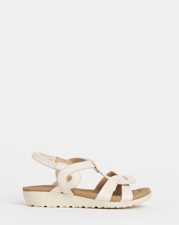 Larisa Twist Detail Comfort Sandals - Wide Fit (E)