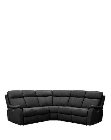Aspire Kingsmere Leather Power Recliner Corner Sofa