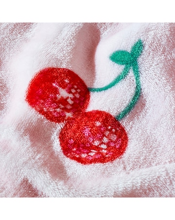 Catherine Lansfield Disco Cherries Fleece Throw