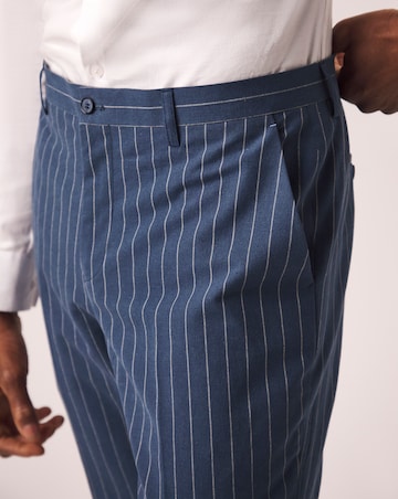 Joe Browns Striped Cotton Linen Suit Trousers