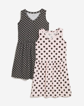 Pretty Secrets 2 Pack Spot Short Nighties Length 36 Inches