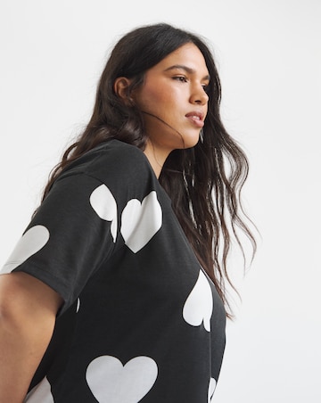 Simply Be Value Heart Print Midi Nightie