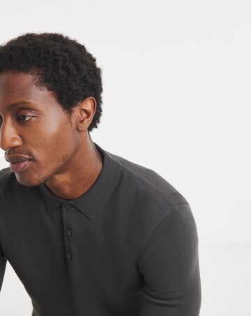 Value Knitted Long Sleeve Polo