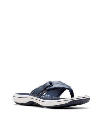 Clarks Navy Cloudsteppers Brinkley Reyna Sandals - Standard Fit (D)