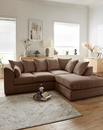 Ferguson Jumbo Cord Right Hand Chaise Sofa