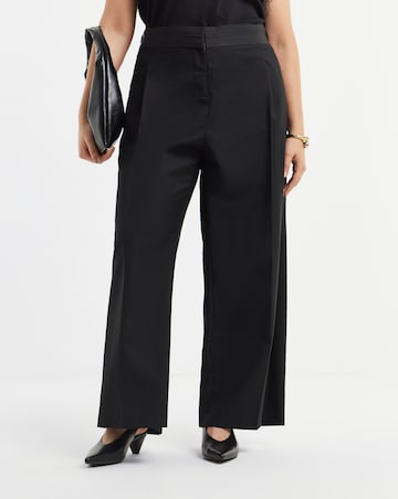 Turned Over Waistband Tailored Trouser