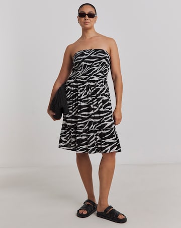 Value Shirred Mini Beach Dress