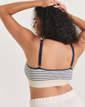Pretty Secrets (2 Pack) Knitted Stripe Comfort Tops Navy Stripe