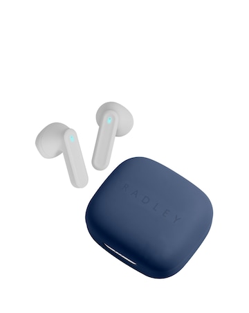 Radley Series 56 Ink Silicone Strap Smart Watch and Wireless Earbuds Bundle