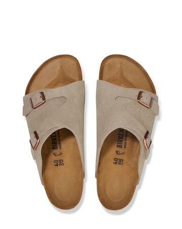 Birkenstock Classic Suede Zurich Sandals - Taupe