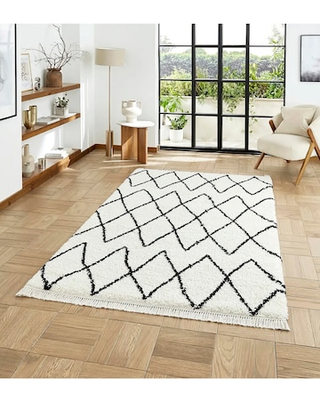 Think Rugs Boho Fringe Rug