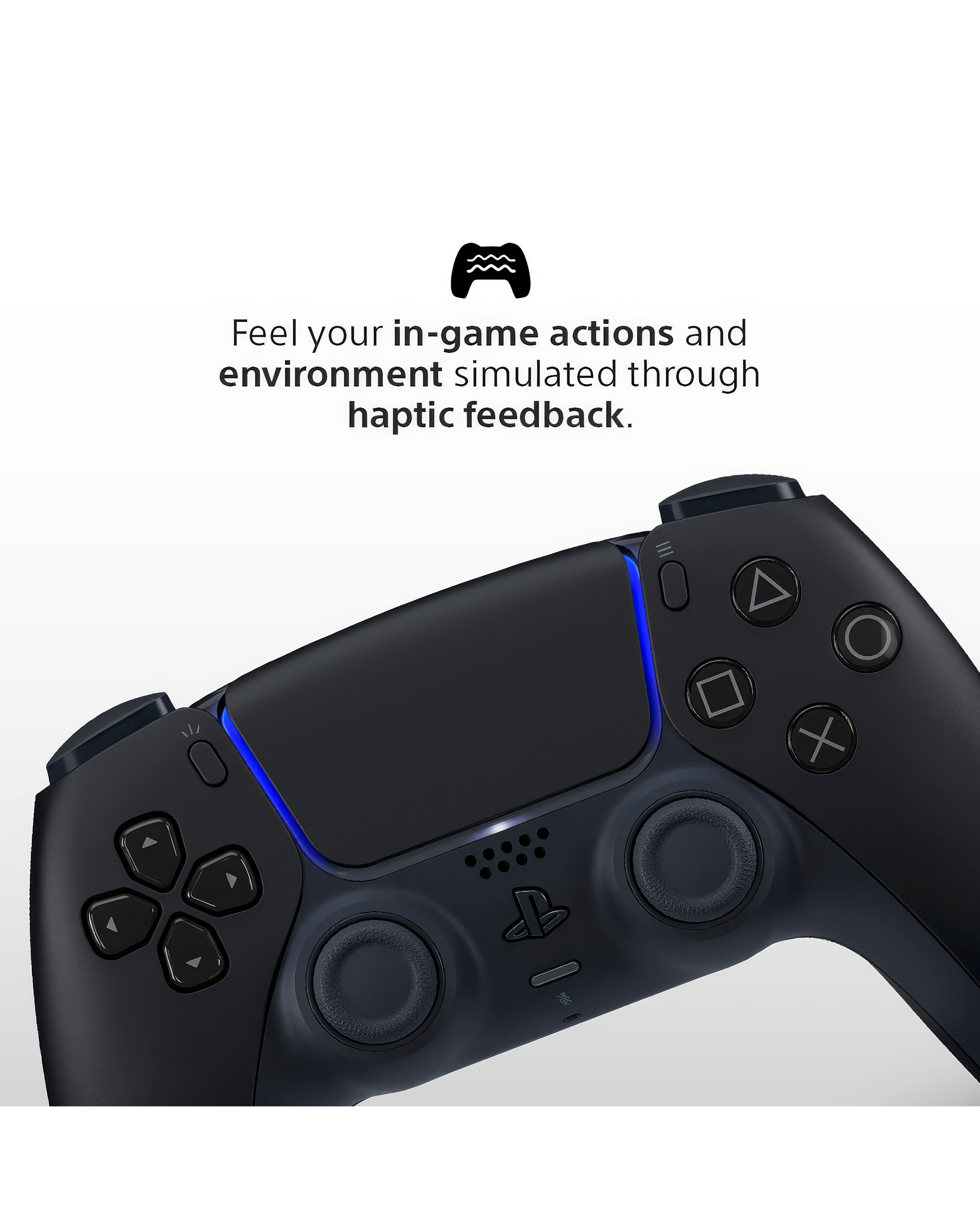 PlayStation 5 DualSense Wireless Controller - Midnight Black