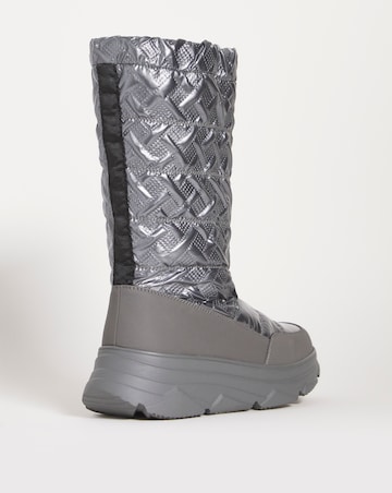 Halo Front Zip Snow Boots - Wide Fit (E)