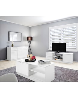 Sorrento Ready Assembled High Gloss Side Table