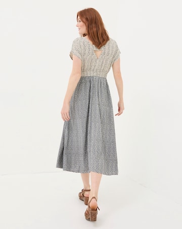 FatFace Rae Star Geo Midi Dress