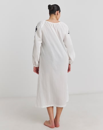 Joanna Hope Embroidered Beach Dress