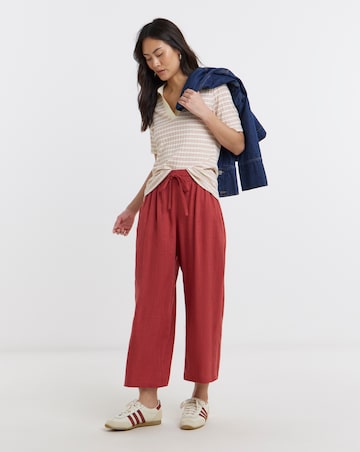 Linen Mix Wide Leg Culotte