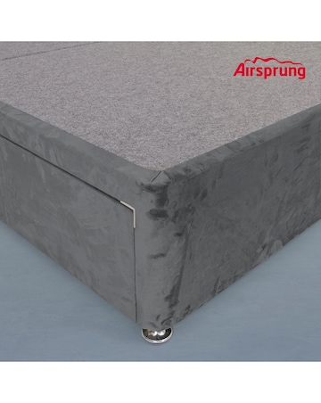 Airsprung Velvet Divan Base with 4 Drawers