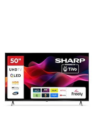 Sharp 4T-C50HM5245KB QLED 4K UHD 50i-nch Smart TV