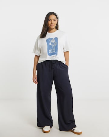 White Foil Flower T-Shirt