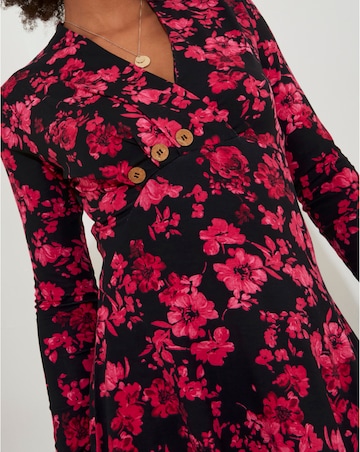 Joe Browns Button Detail Printed Jersey Tunic