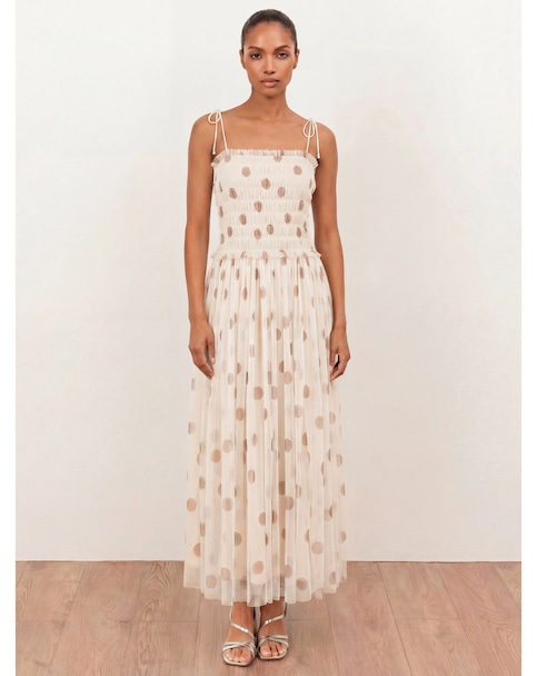 Anaya Polka Dot Print Dress