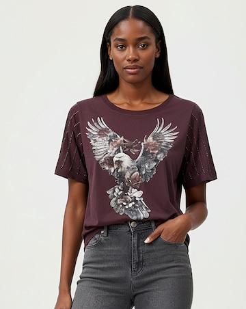 Religion Relaxed Fit Sequin Graphic Tee