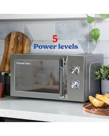 Russell Hobbs 20L Stainless Steel Manual Microwave