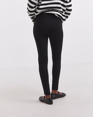 High Waist Super Stretch Ponte Tregging with Zip Detail