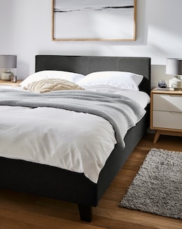 Hayden Fabric Bed Frame with 3 Layer Memory Foam Hybrid Mattress