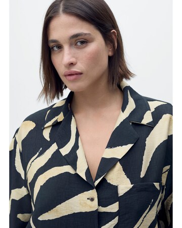 Mango Printed Short-Sleeved Shirt