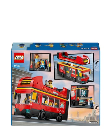 LEGO City Red Double-Decker Sightseeing Bus Toy 60407