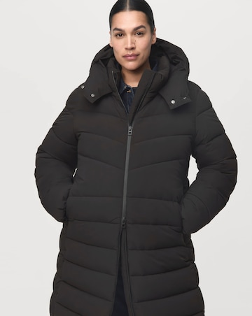 Mango Double Zip Hooded Puffer Coat