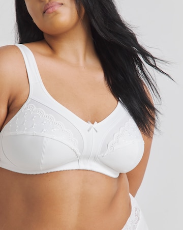 Pretty Secrets (2 Pack) Sally Minimiser Non Wired Bras (C-L) White/White