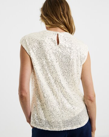 Sequin Cap Sleeve Vest