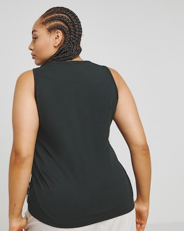 Black Reckless Slogan Tank