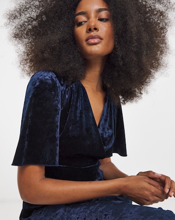 Flounce London Velvet Maxi Dress