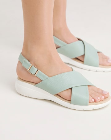 Cushion Walk Crossover Sandals EEE Fit