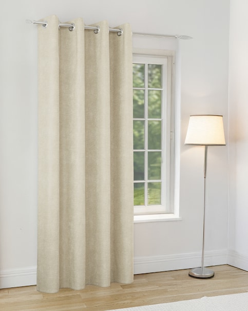 Knightsbridge Chenille Blackout Eyelet Door Curtain