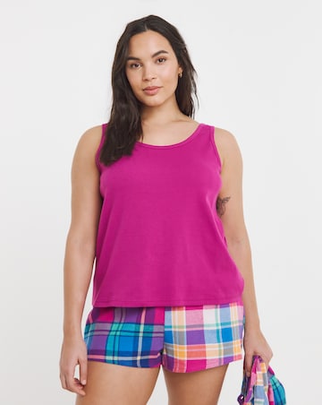 Cotton Rich 3 Piece Flannel Pyjama Shortie Set