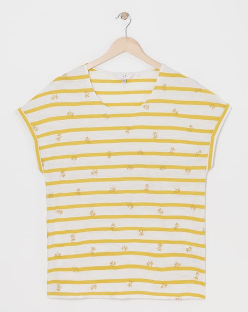 Julipa Embroidered Stripe T-Shirt